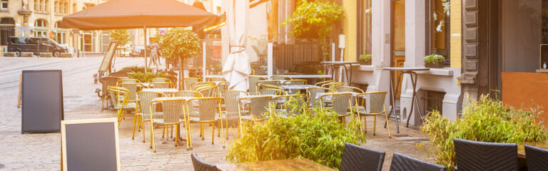 Street Café tables and chairs